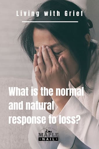 test on the image reads: What is the normal and natural response to loss?